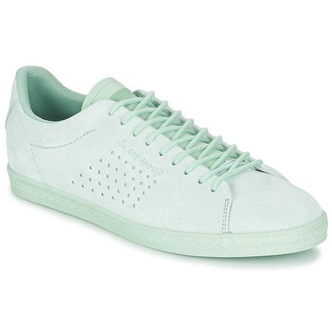 Le Coq Sportif Charline Nubuck Menthe Chaussures Baskets Basses Femme